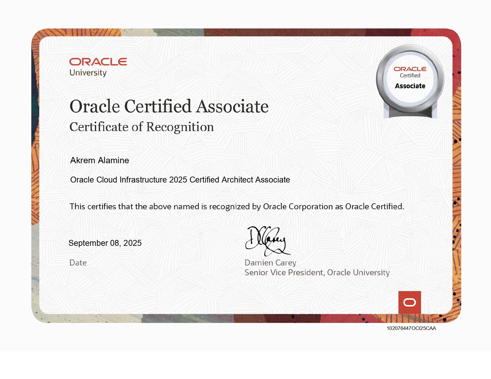 OCI Architect Associate Certification